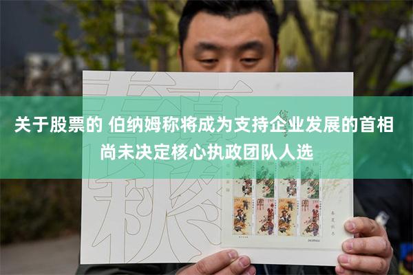 关于股票的 伯纳姆称将成为支持企业发展的首相 尚未决定核心执政团队人选